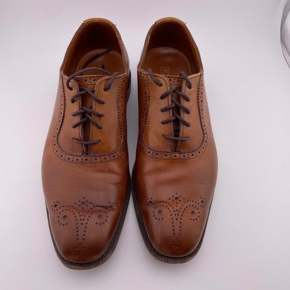 Allen Edmonds Cornwallis Walnut Brown Leather Wingtip Oxford Dress Shoes Size 9D main image 5